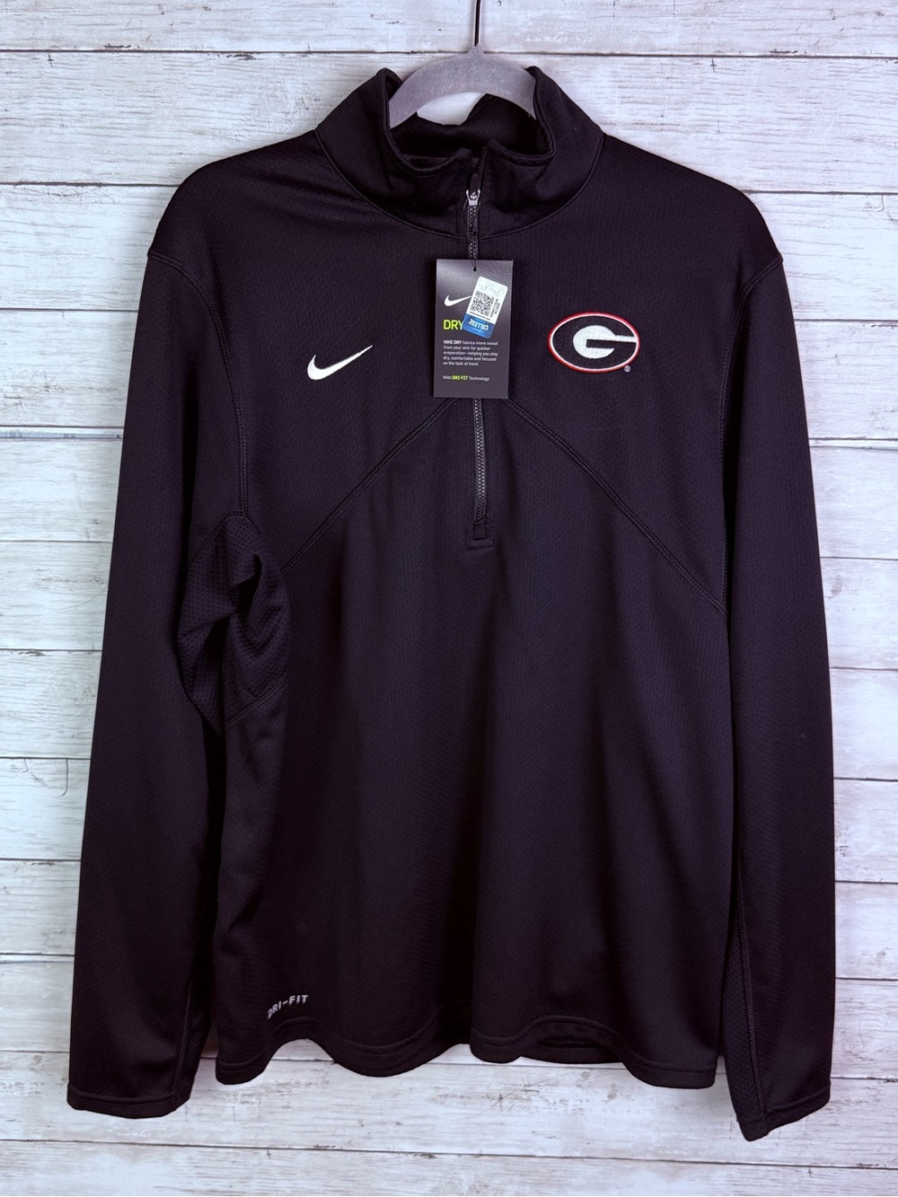 Nike Georgia lightweight Pullover Black Size Large